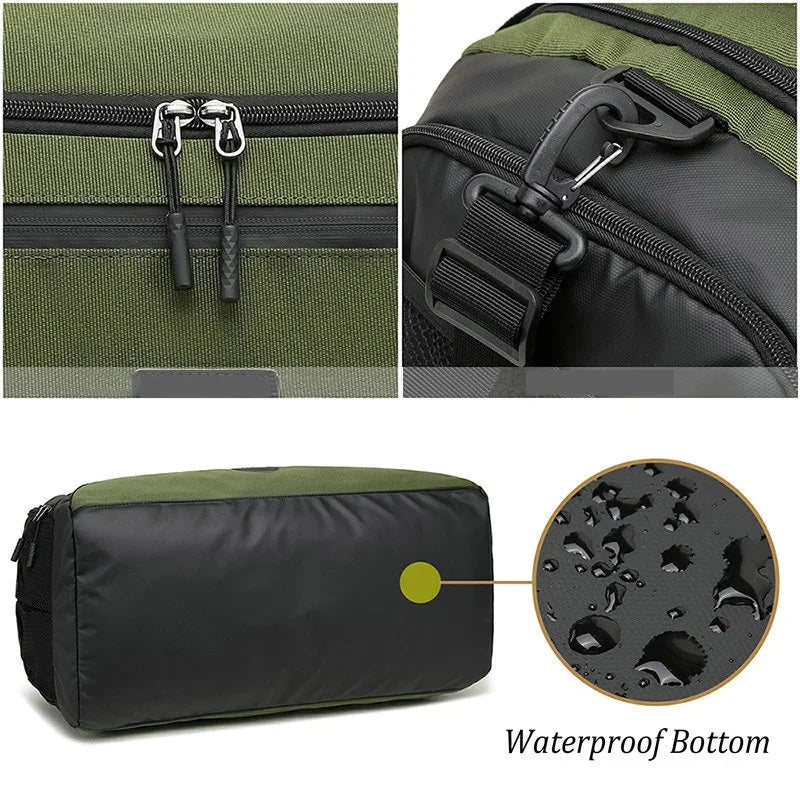 Sac de Sport Étanche 40L – Compartiment Chaussures Séparé, Anti-Odeur