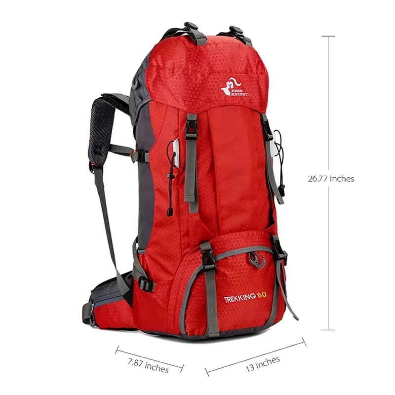 Sac à Dos Étanche 60L Trekking – Ultra-Léger, Randonnée & Bivouac