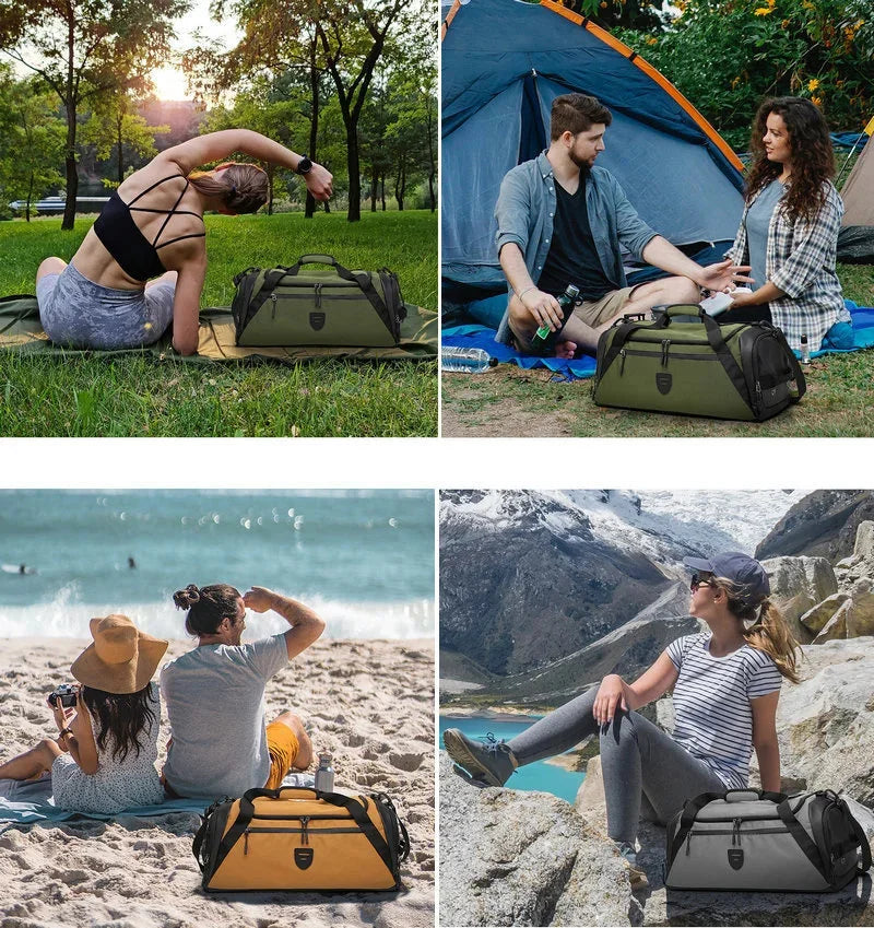 Sac de Sport Étanche 40L – Compartiment Chaussures Séparé, Anti-Odeur